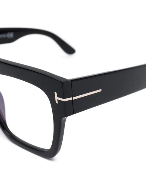 TOM FORD Eyewear square-frame clear-lens glasses - Black