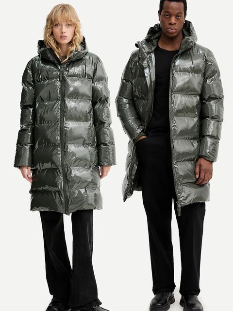 Rains kurtka 15130 Alta Longer Puffer Jacket kolor zielony zimowa 15130 - zdjęcie produktu nr 1