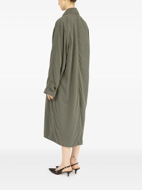 Maison Margiela peached trench coat - Green
