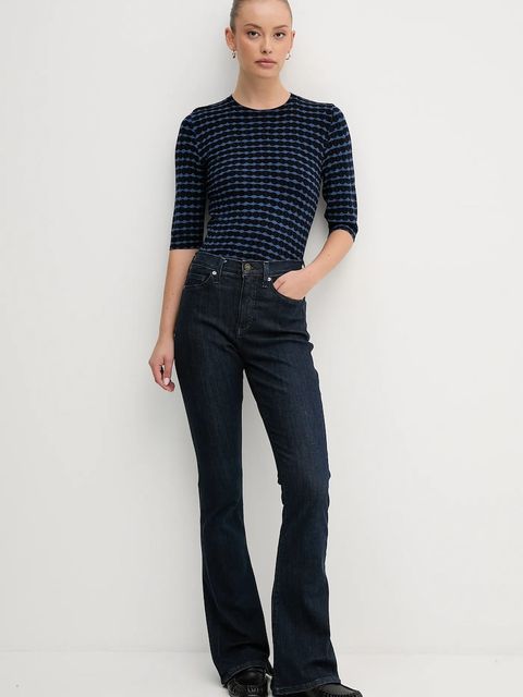 United Colors of Benetton sweter damski kolor granatowy lekki 12F3D10EE