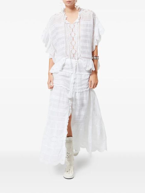 MARANT ÉTOILE ruffled blouse - White - zdjęcie produktu nr 2