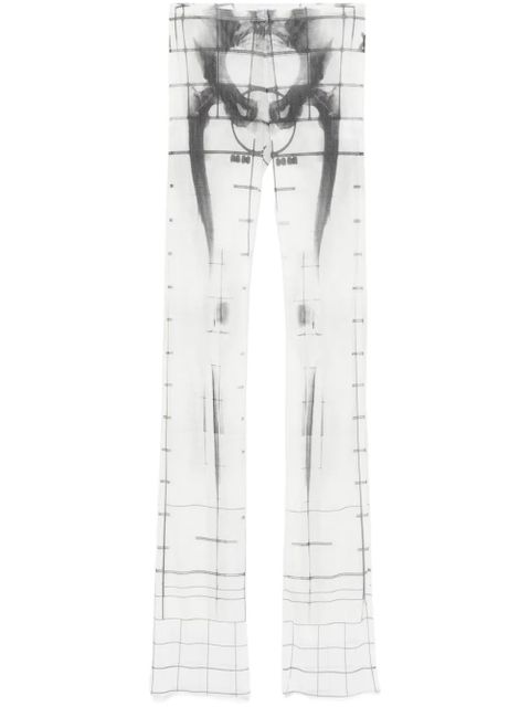 Jean Paul Gaultier Squeletor-print trousers - White - zdjęcie produktu nr 1