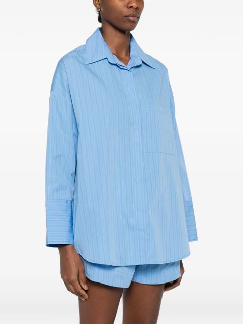 Faithfull the Brand Clemente chest-pocket striped shirt - Blue