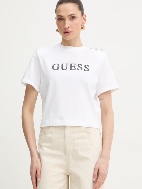 Guess t-shirt damski bawełniany MARINA - zdjęcie produktu nr 2