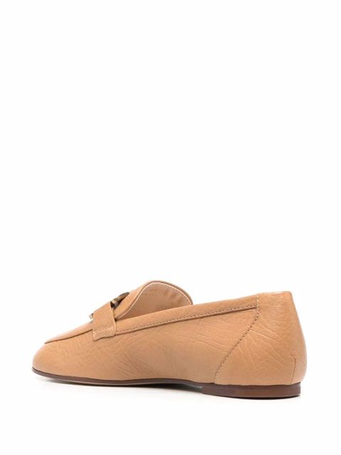 Tod's Kate gold-chain leather loafers - Neutrals