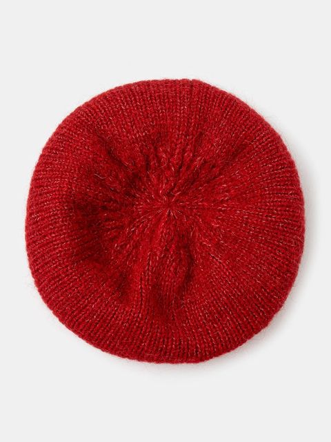 Answear.LAB beret wełniany kolor czerwony wełniany - zdjęcie produktu nr 2