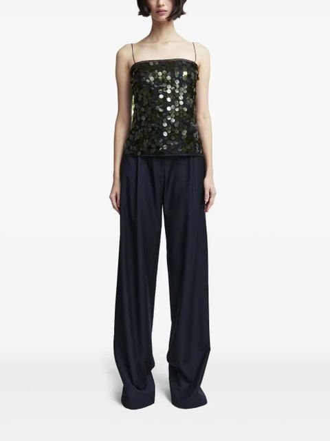 16Arlington Suero sequin-embellished top - Green - zdjęcie produktu nr 2