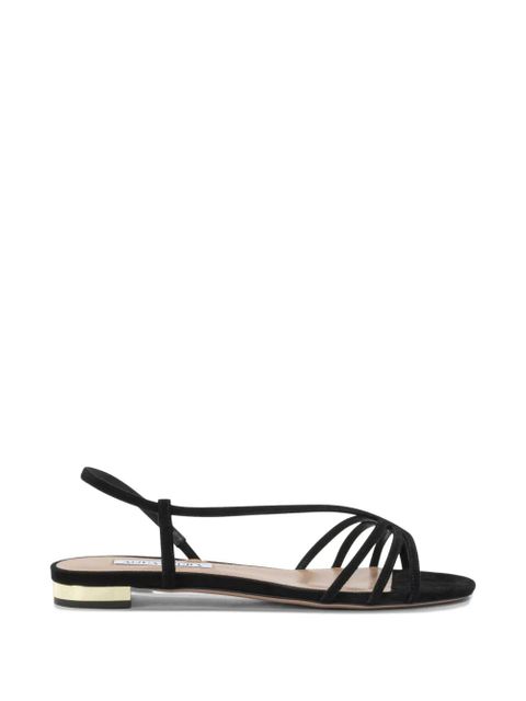 Aquazzura Talk To Me strappy suede sandals - Black - zdjęcie produktu nr 1
