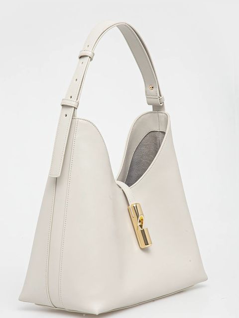 Furla torebka skórzana kolor biały WB01499.BX3104.1704S1007