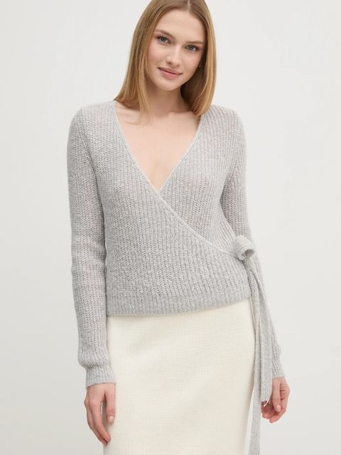 OUI sweter damski kolor szary 91106 - zdjęcie produktu nr 1