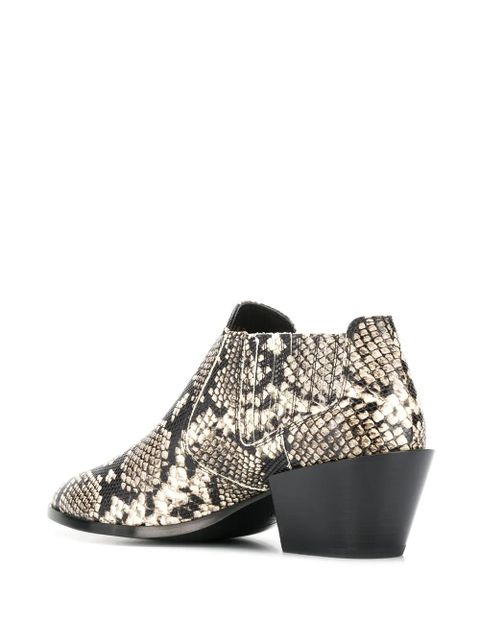 Tod's snakeskin effect ankle boots - Neutrals - zdjęcie produktu nr 2
