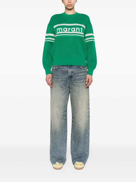 MARANT ÉTOILE Arwen open-knit jumper - Green
