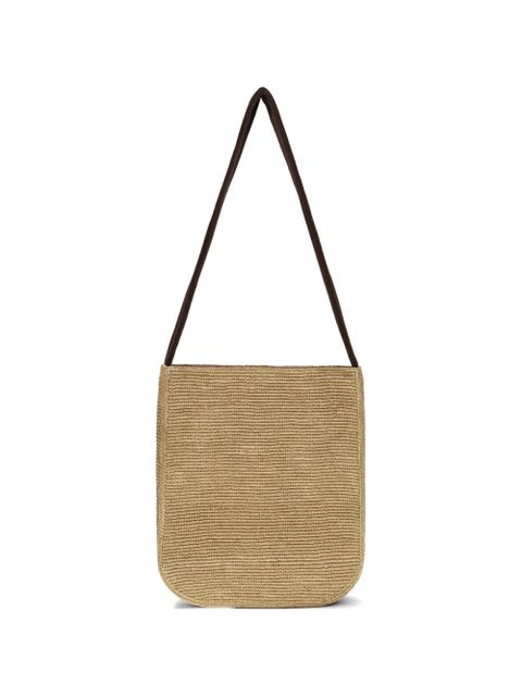 The Row Lori curved raffia shoulder bag - Neutrals - zdjęcie produktu nr 1