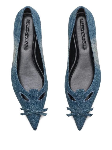 Marc Jacobs The Denim Kat ballerina flats - Blue