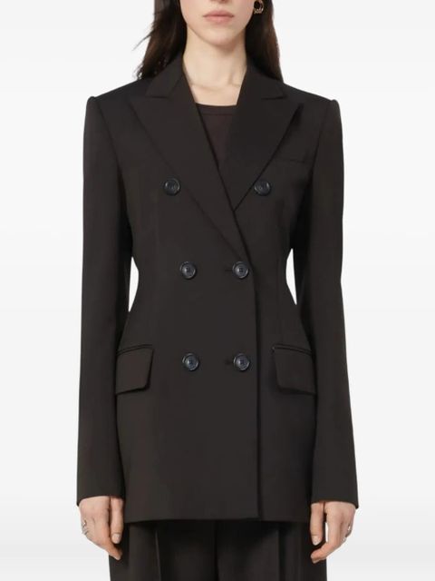 Sportmax double-breasted sartorial blazer - Brown