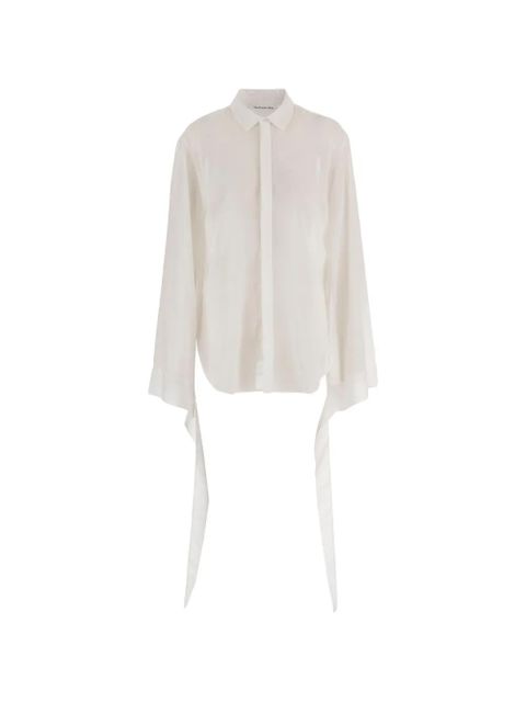 The Frankie Shop tie-detail shirt - White - zdjęcie produktu nr 1