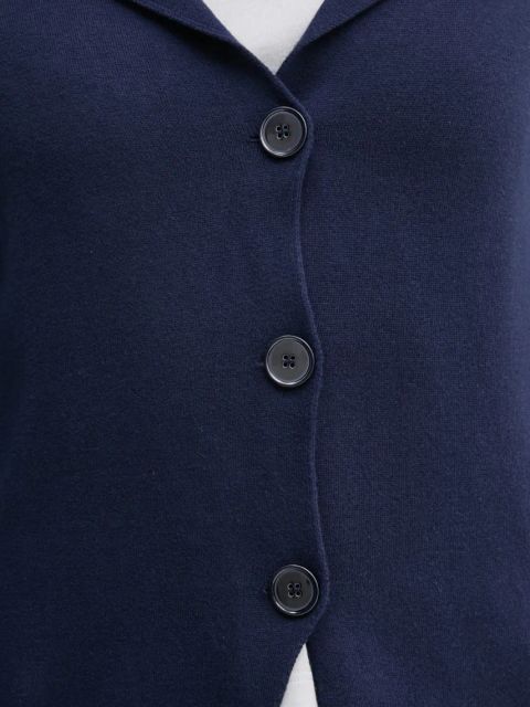 Sisley marynarka kolor granatowy jednorzędowa gładka 1194M602H