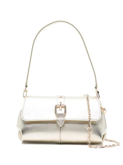 Maje small Miss Walk buckle-detail leather shoulder bag - Gold - zdjęcie produktu nr 1