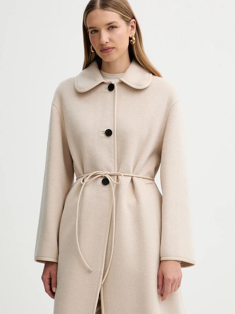 Liviana Conti płaszcz z dodatkiem wełny