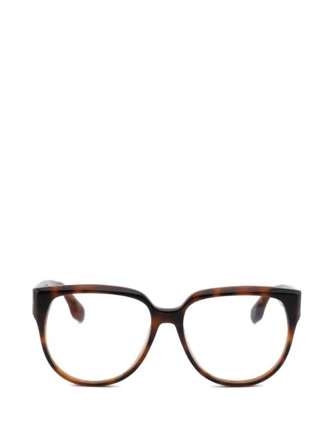 Victoria Beckham geometric full-rim glasses - Brown - zdjęcie produktu nr 1