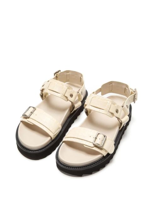 Acne Studios leather buckle sandals - Neutrals