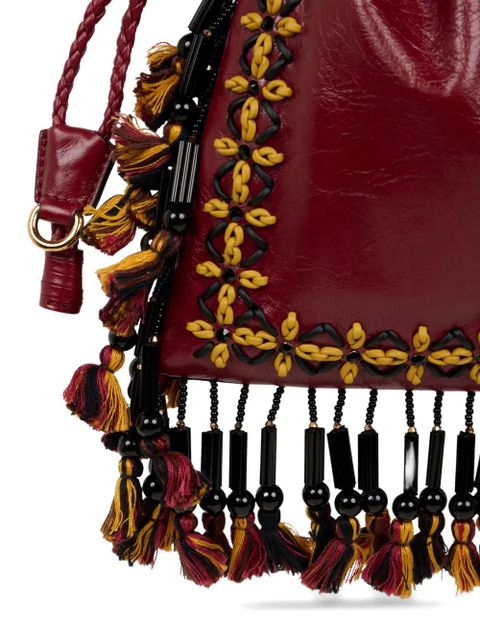 ETRO Small Kalispera leather bucket bag - Red