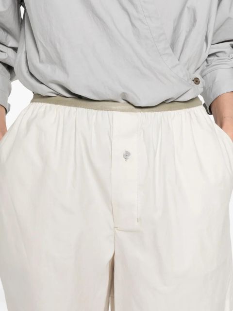 LEMAIRE button-embellishment shorts - Neutrals