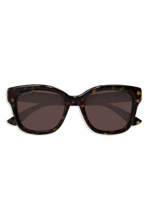 Gucci Eyewear square frame sunglasses - Brown - zdjęcie produktu nr 1