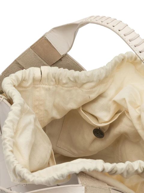 DRAGON DIFFUSION woven leather tote bag - Neutrals