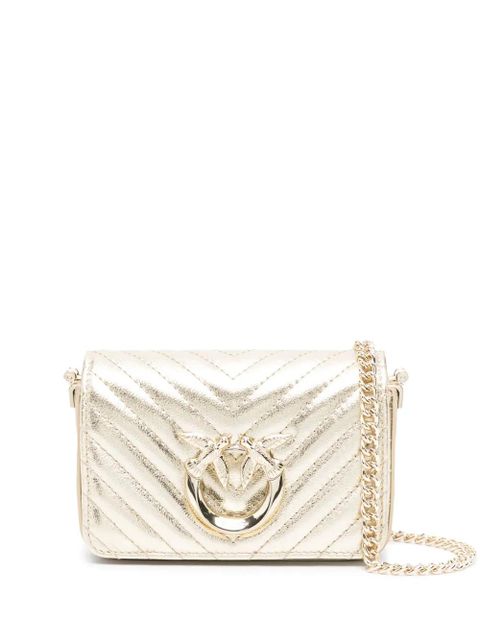 PINKO Micro Love Bag Click mini bag - Gold - zdjęcie produktu nr 1