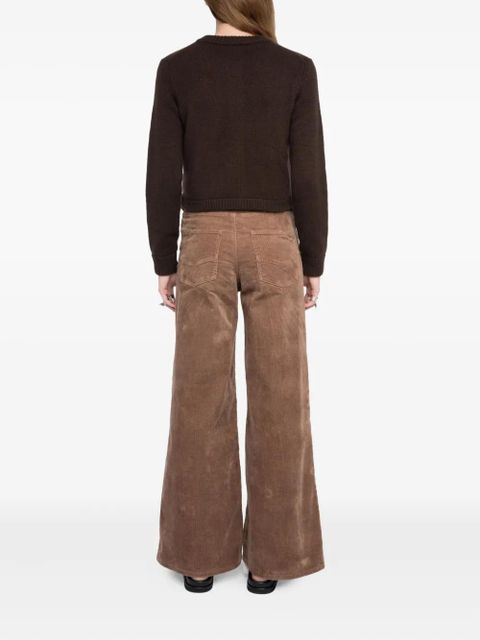 Zadig&Voltaire button-embellished pocket cardigan - Brown