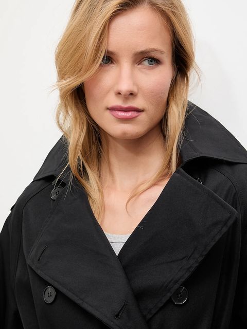 Answear.LAB trencz bawełniany kolor czarny - zdjęcie produktu nr 2