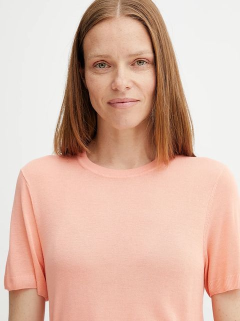 Calvin Klein t-shirt damski kolor pomarańczowy LV044A307G