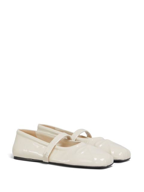 Marni patent-leather ballerina shoes - White - zdjęcie produktu nr 2