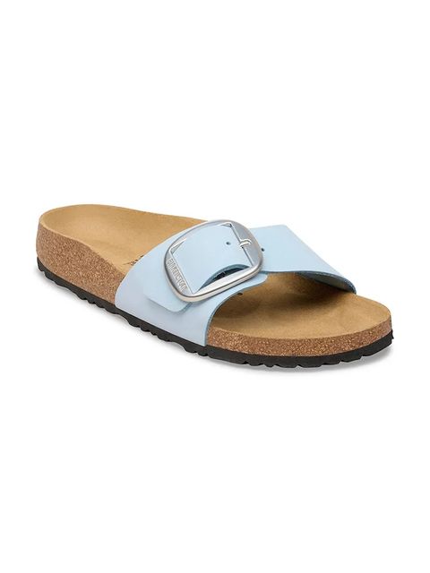Birkenstock klapki damskie skórzane Madrid Big Buckle - zdjęcie produktu nr 1
