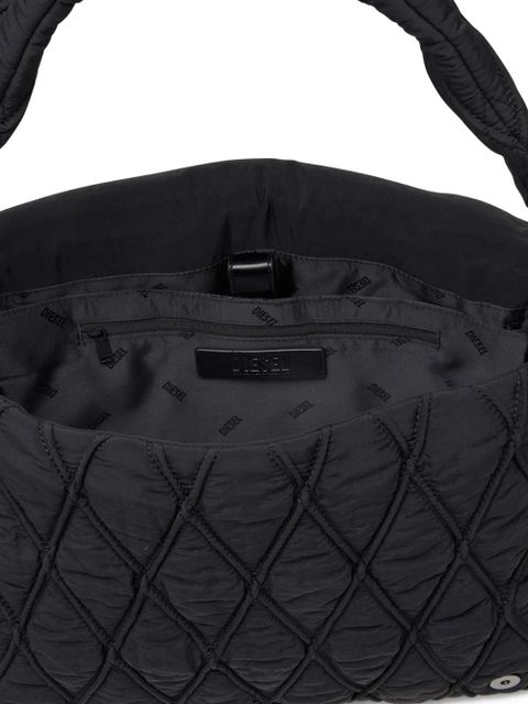 Diesel large Charm-D shoulder bag - Black - zdjęcie produktu nr 2