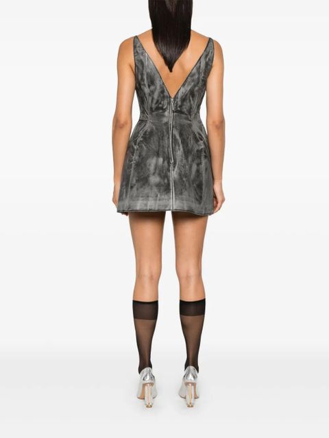 Marni flared mini dress - Grey
