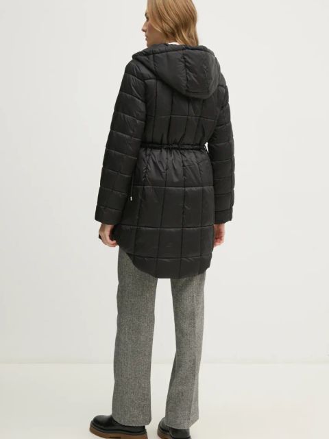 Sisley kurtka damska kolor czarny zimowa 2E3XLN052