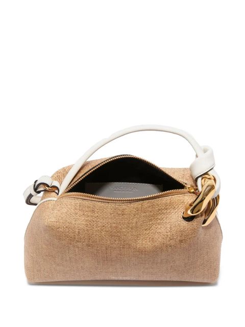 JW Anderson small JWA Corner leather tote bag - Neutrals