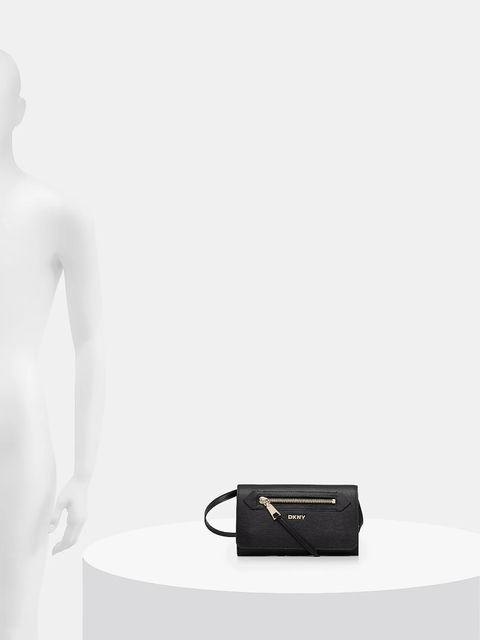 Dkny torebka skórzana kolor czarny R52E3K47