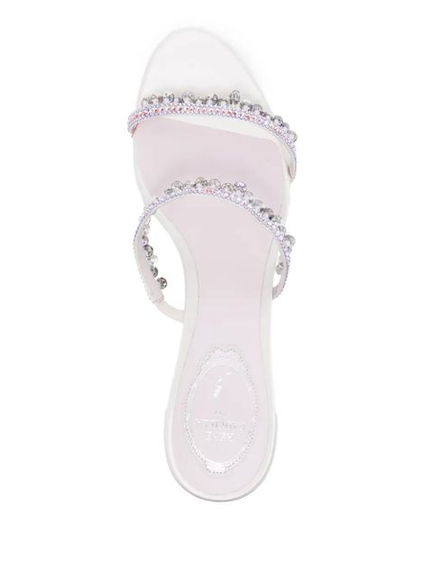 René Caovilla crystal embellishment sandals - Purple