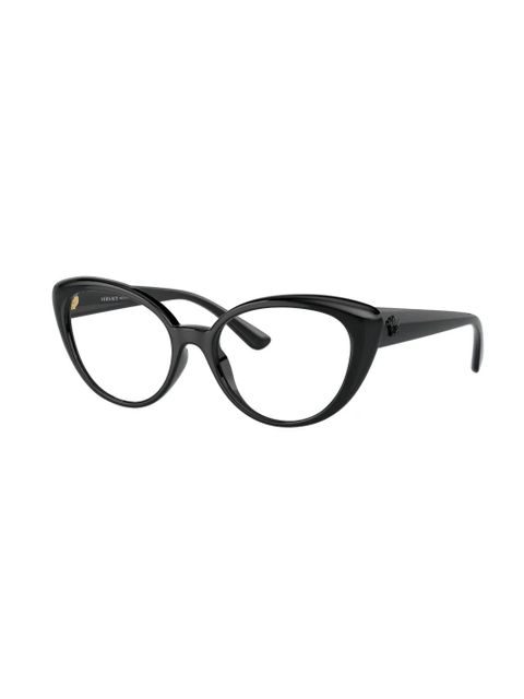 Versace Eyewear Medusa-plaque cat-eye frame glasses - Black - zdjęcie produktu nr 2
