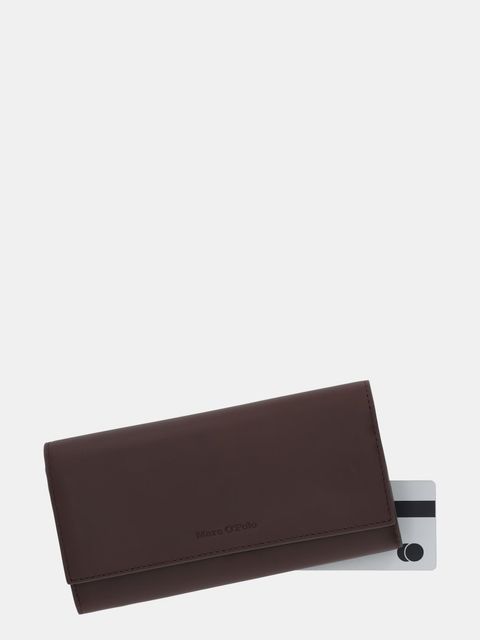 Marc O'Polo portfel skórzany damski kolor brązowy 5000009102