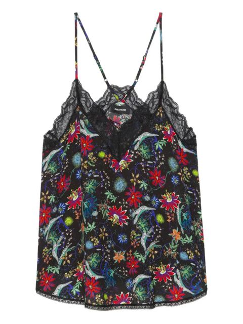 Zadig&Voltaire Christy lace floral top - Black - zdjęcie produktu nr 1