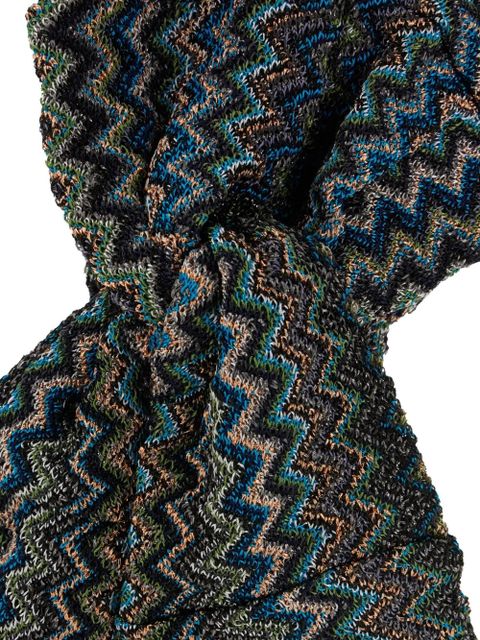 Missoni zigzag-pattern headband - Green