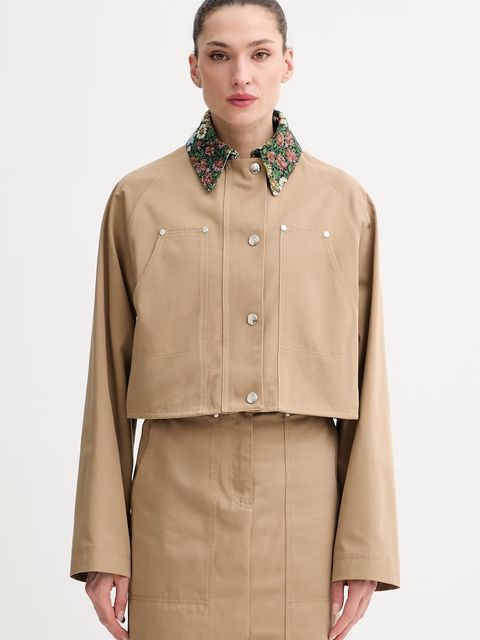 MSGM krótka kurtka damska bawełniana - zdjęcie produktu nr 1