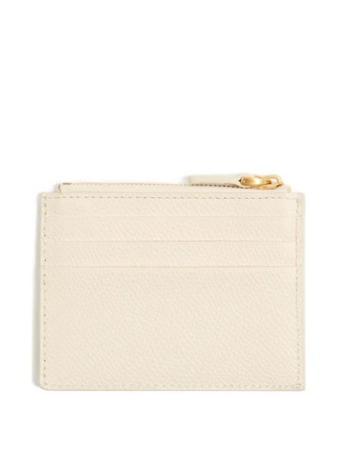 Valentino Garavani Cherryfic grained card holder - Neutrals