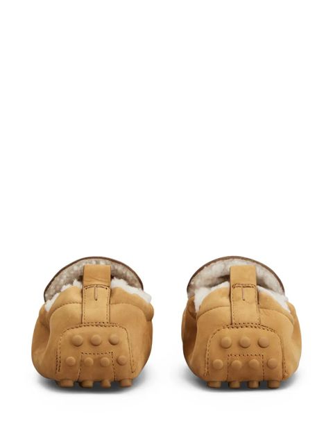 Tod's shearling-lined pebble-detail loafers - C811 - zdjęcie produktu nr 2