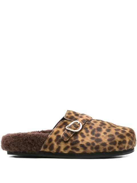 Ancient Greek Sandals Vasilitsa leopard-print mules - Brown - zdjęcie produktu nr 1