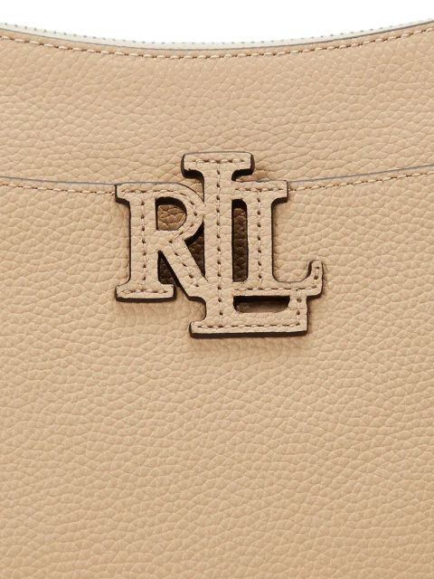 Lauren Ralph Lauren torebka skórzana kolor beżowy 431970152